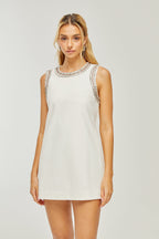 Émilie kristal mini elbise