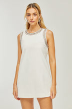 Émilie kristal mini elbise