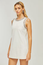 Émilie kristal mini elbise