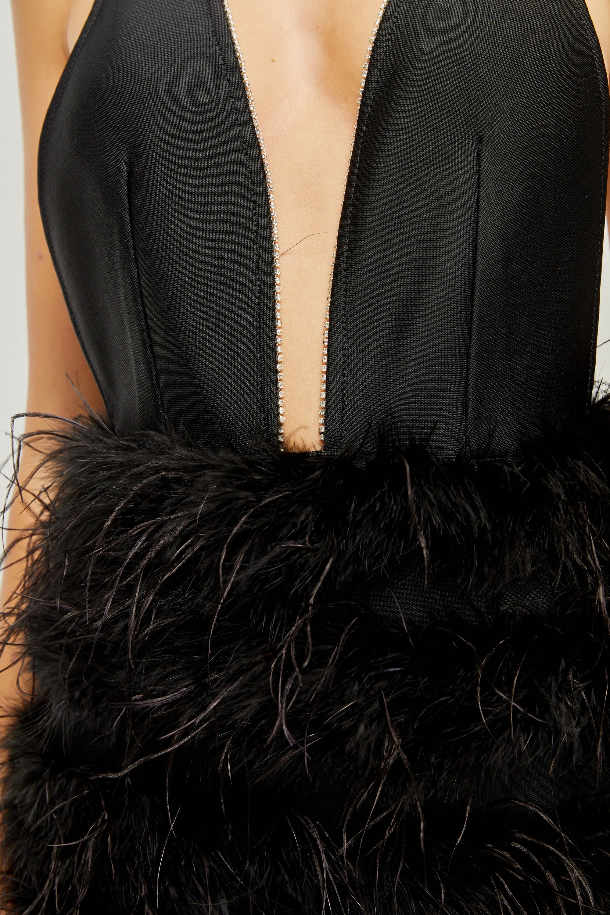 Flora tüy mini elbise