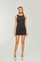 Sandrine fiyonklu mini elbise