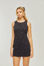 Sandrine fiyonklu mini elbise