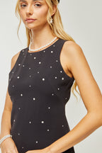 Sandrine fiyonklu mini elbise