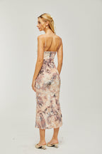 Victoire desenli midi elbise