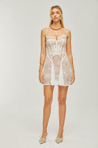 Renéa dantelli mini elbise