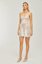 Renéa dantelli mini elbise