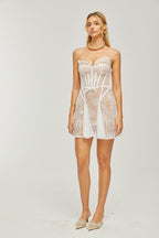 Renéa dantelli mini elbise