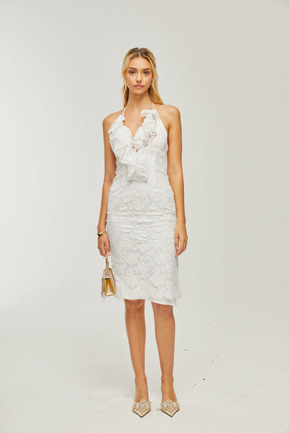 Clarabelle midi elbise