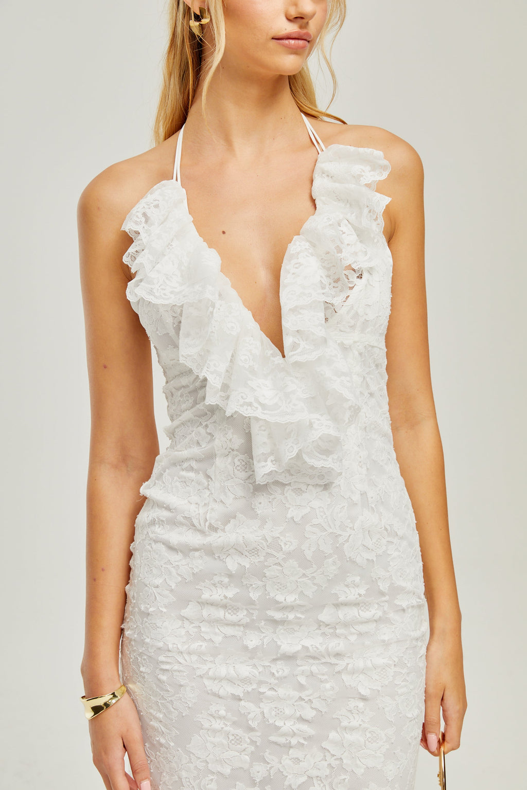 Clarabelle midi elbise