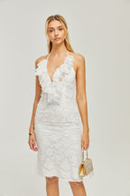 Clarabelle midi elbise