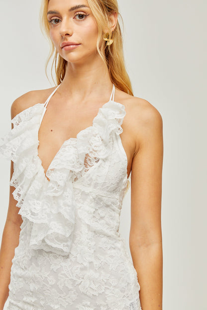 Clarabelle midi elbise
