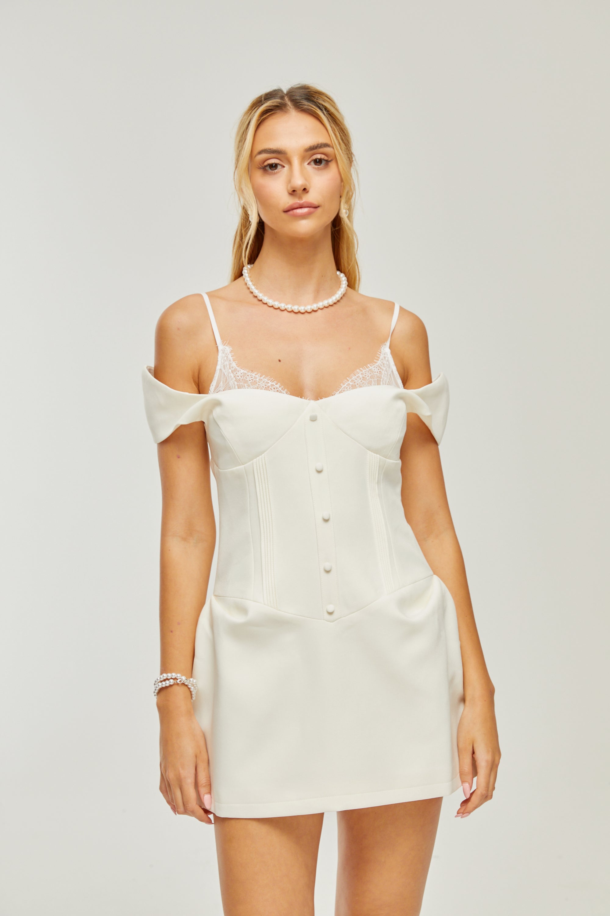 Kelly dantel mini elbise