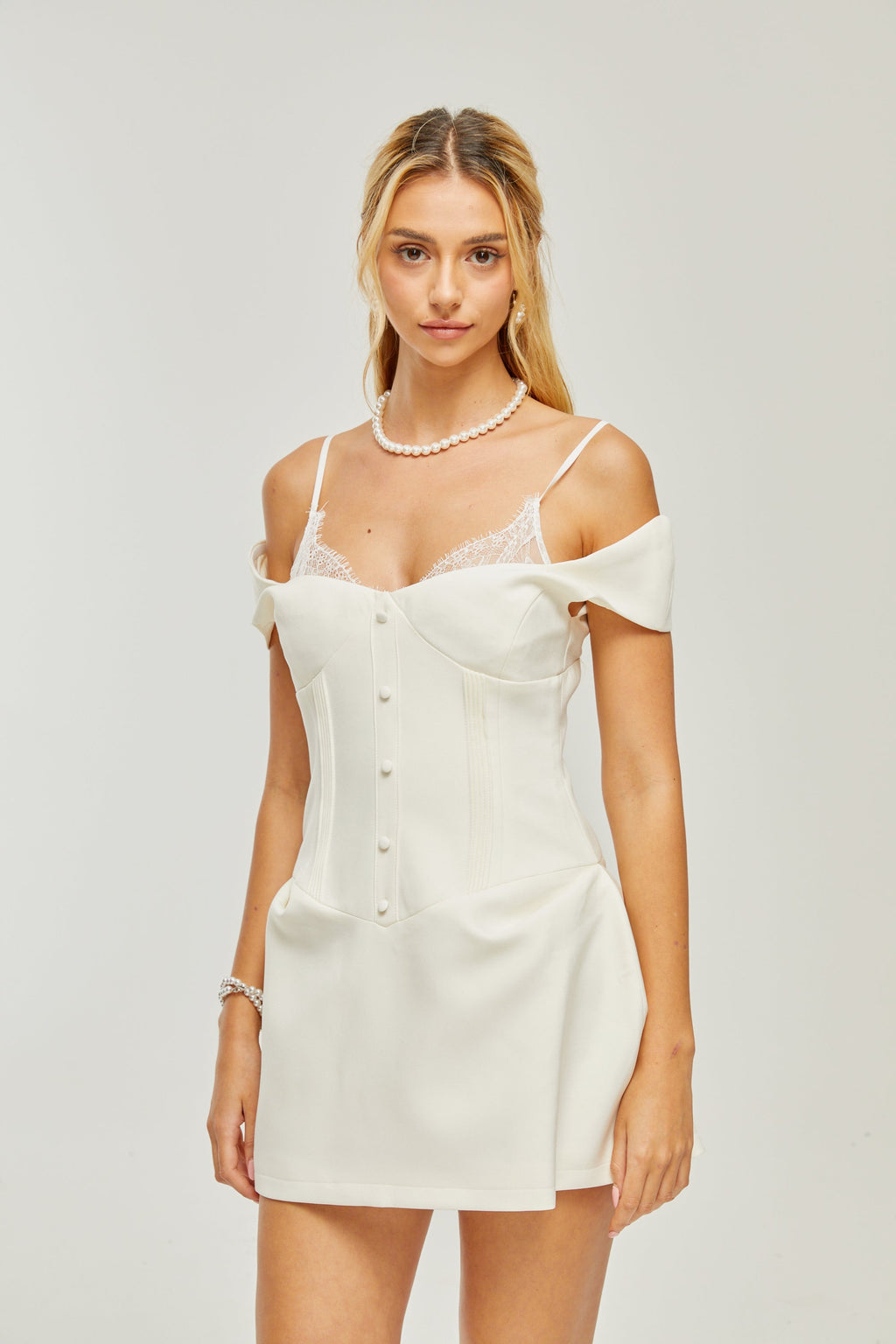 Kelly dantel mini elbise