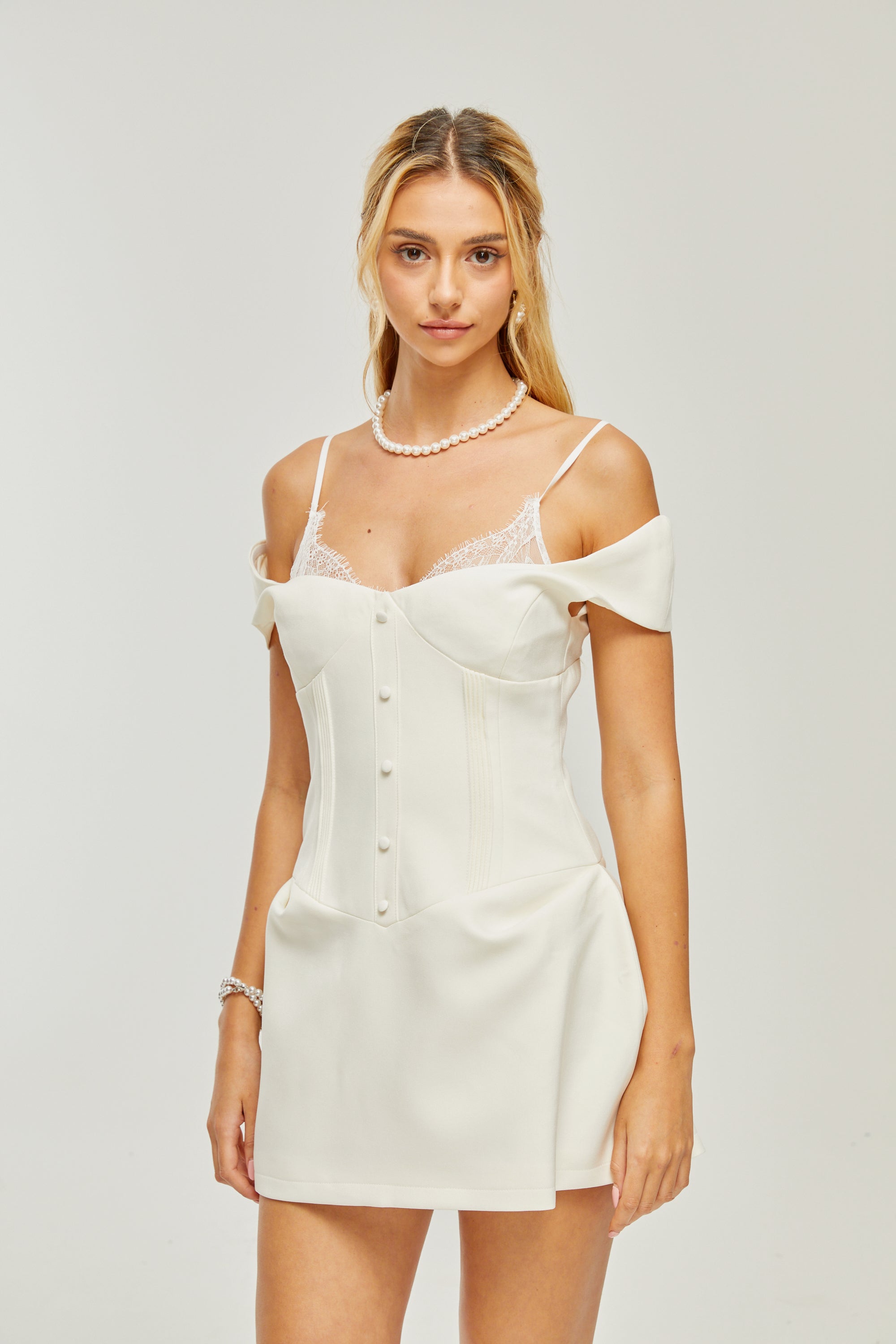 Kelly dantel mini elbise