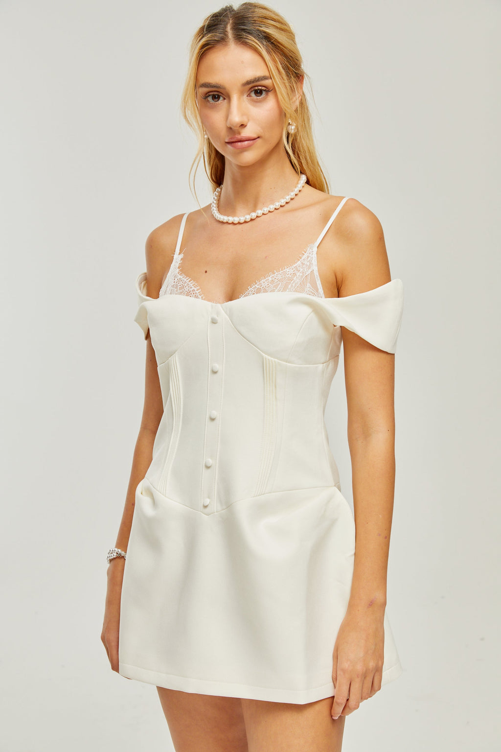 Kelly dantel mini elbise