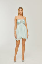 Priscil kristal mini elbise