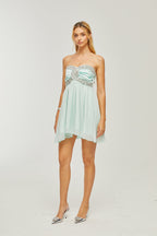 Priscil kristal mini elbise