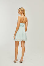 Priscil kristal mini elbise