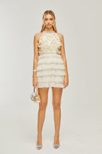 Lavinia çiçek mini elbise