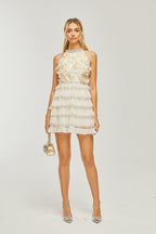 Lavinia çiçek mini elbise