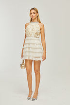 Lavinia çiçek mini elbise