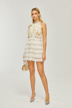 Lavinia çiçek mini elbise