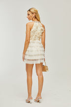 Lavinia çiçek mini elbise