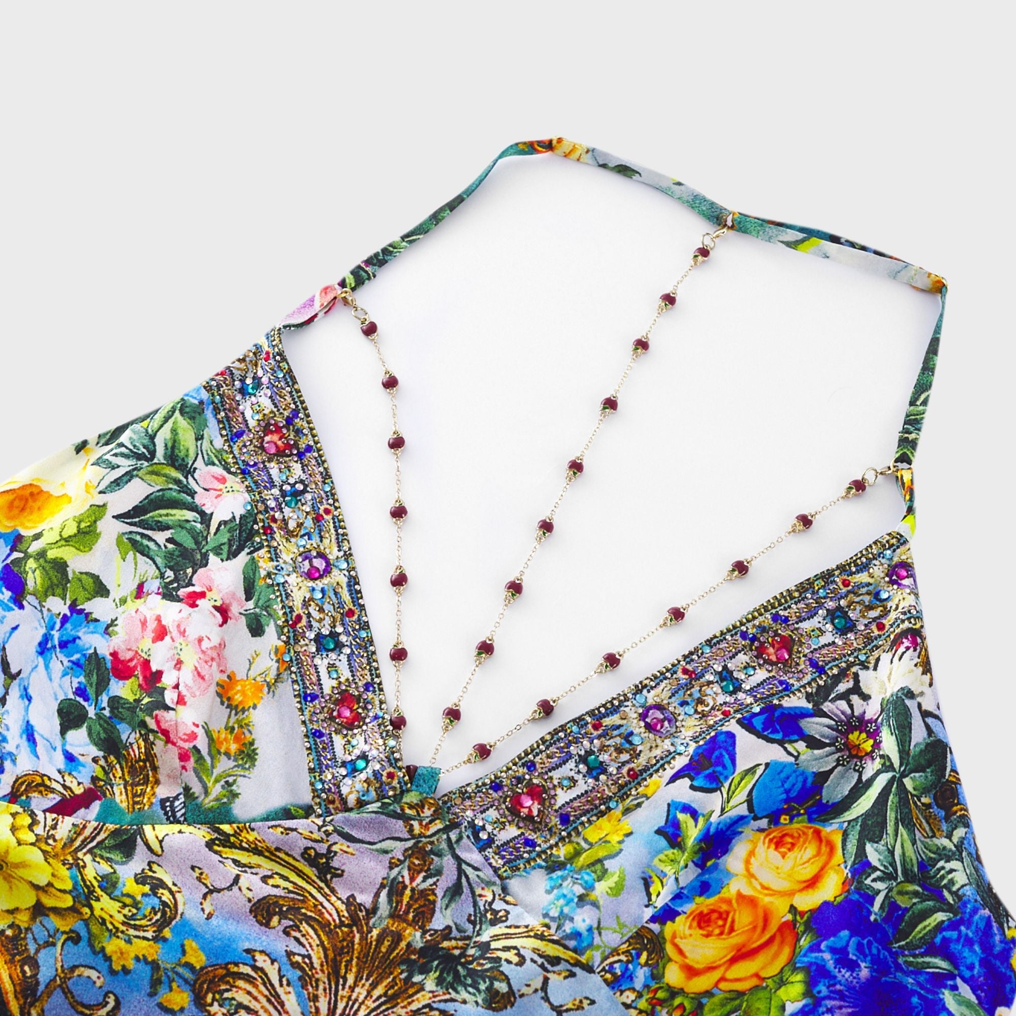 Valérie zincir maksi elbise