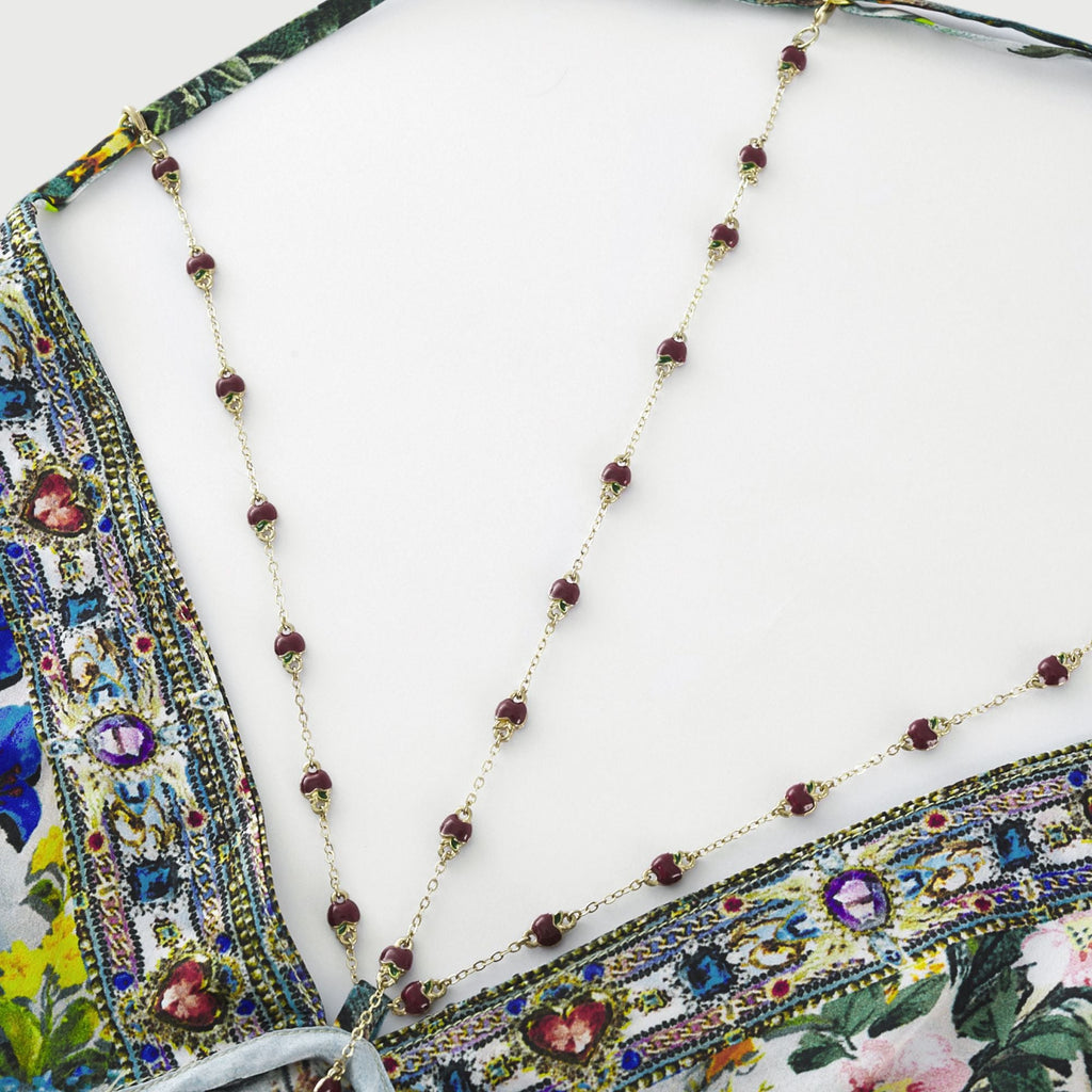 Valérie zincir maksi elbise