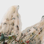 Süslü Çiçek Desenli Maksi Elbise