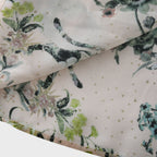 Süslü Çiçek Desenli Maksi Elbise