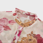 Sirena desenli midi elbise