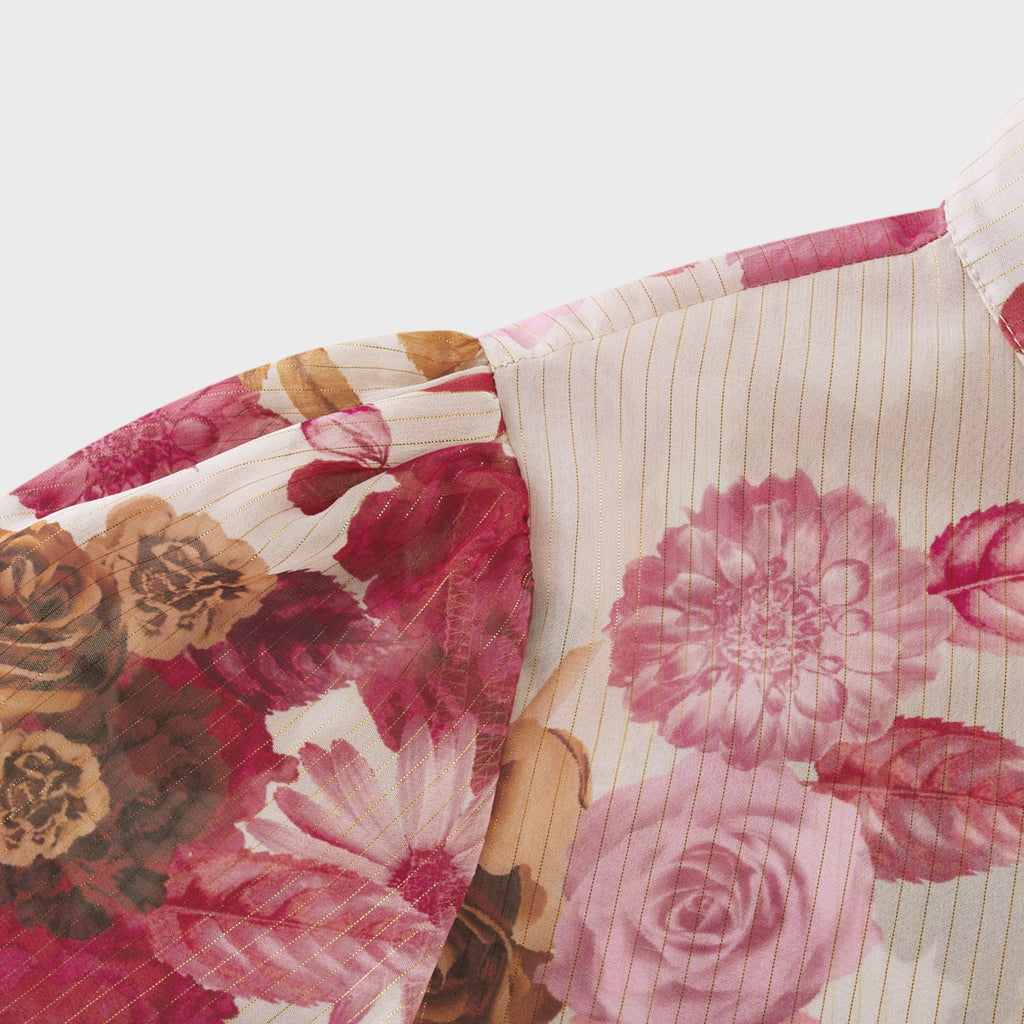 Sirena desenli midi elbise