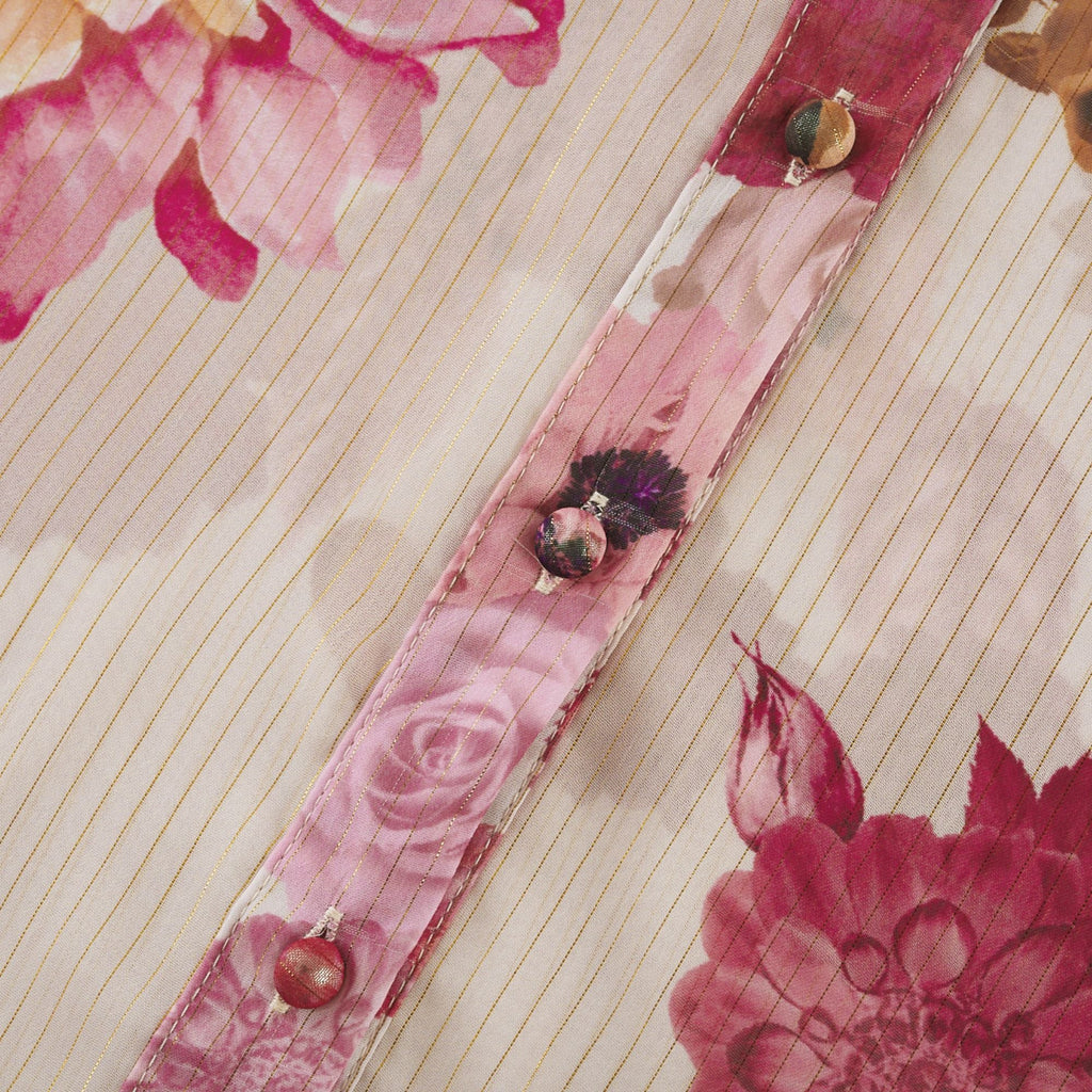 Sirena desenli midi elbise