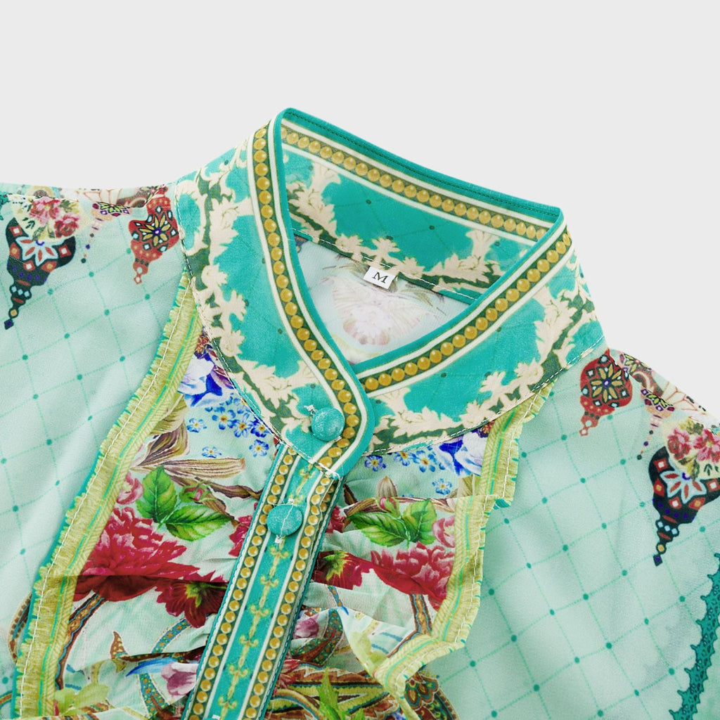 Juliette fırfır midi elbise