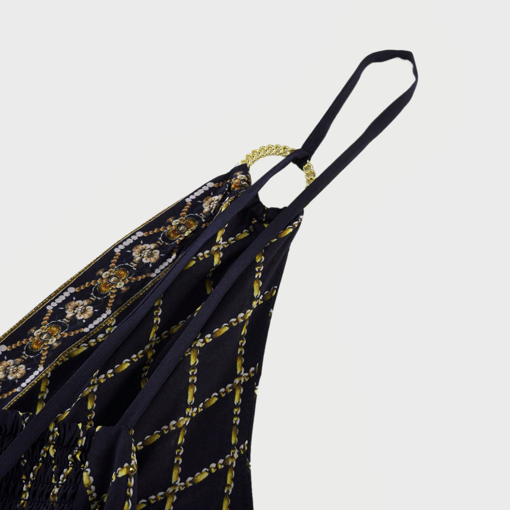 Gabriella grafik maksi elbise