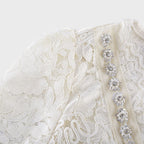 Kalena dantel midi elbise