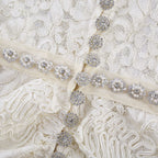 Kalena dantel midi elbise