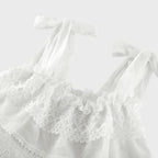 Roselinee dantel midi elbise