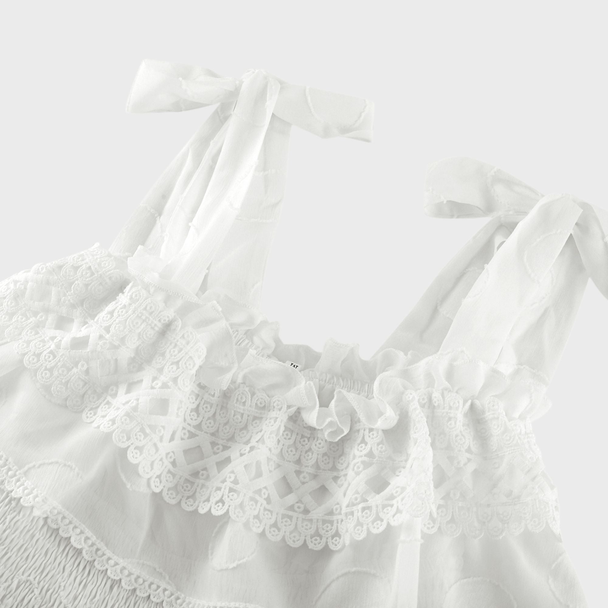 Roselinee dantel midi elbise