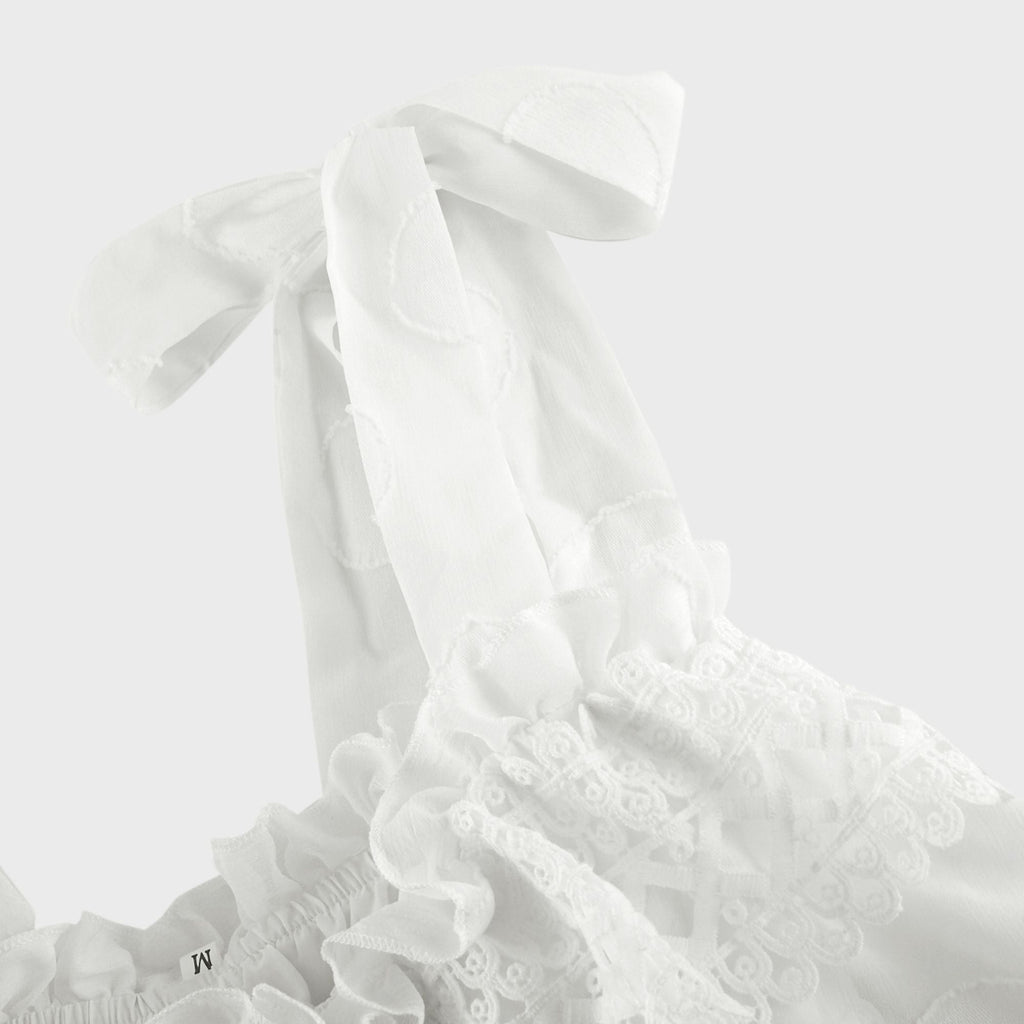 Roselinee dantel midi elbise