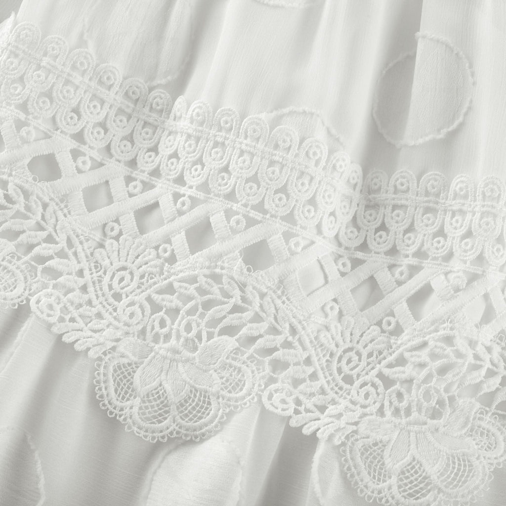 Roselinee dantel midi elbise