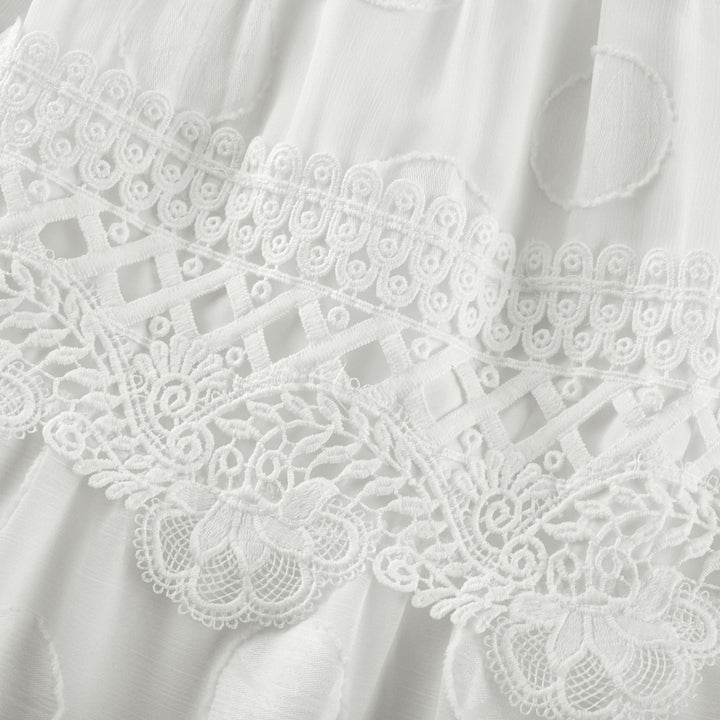 Roselinee dantel midi elbise