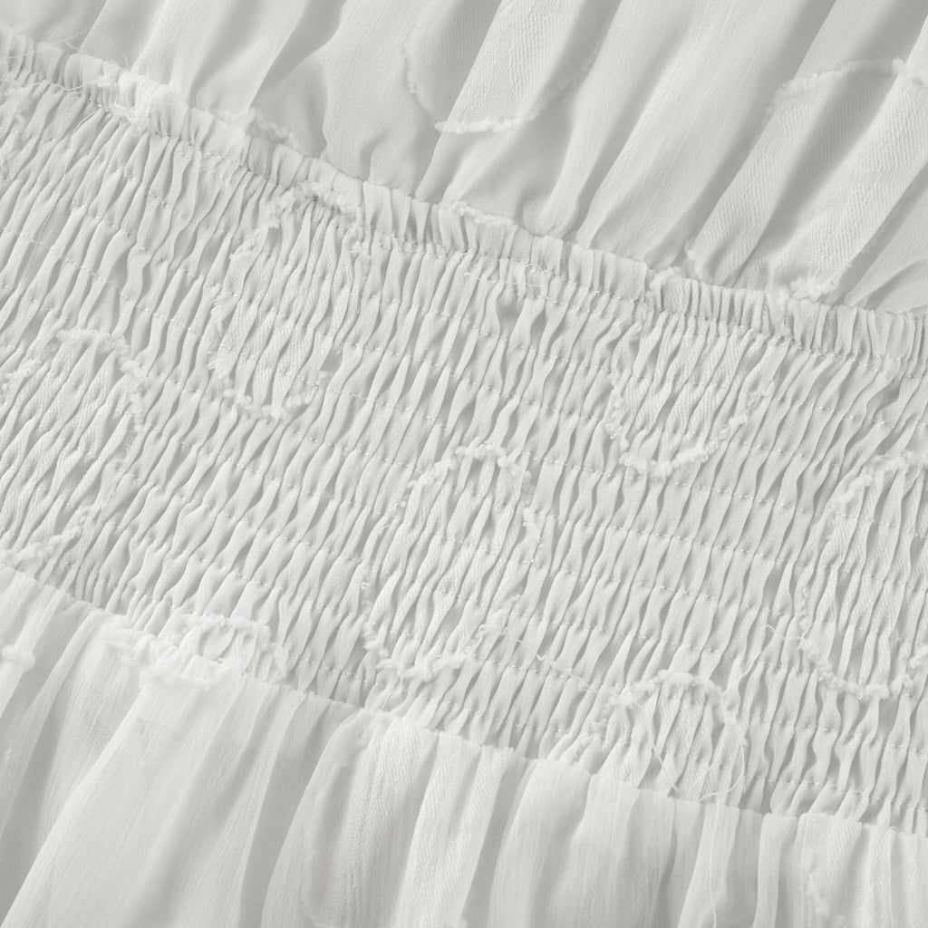 Roselinee dantel midi elbise