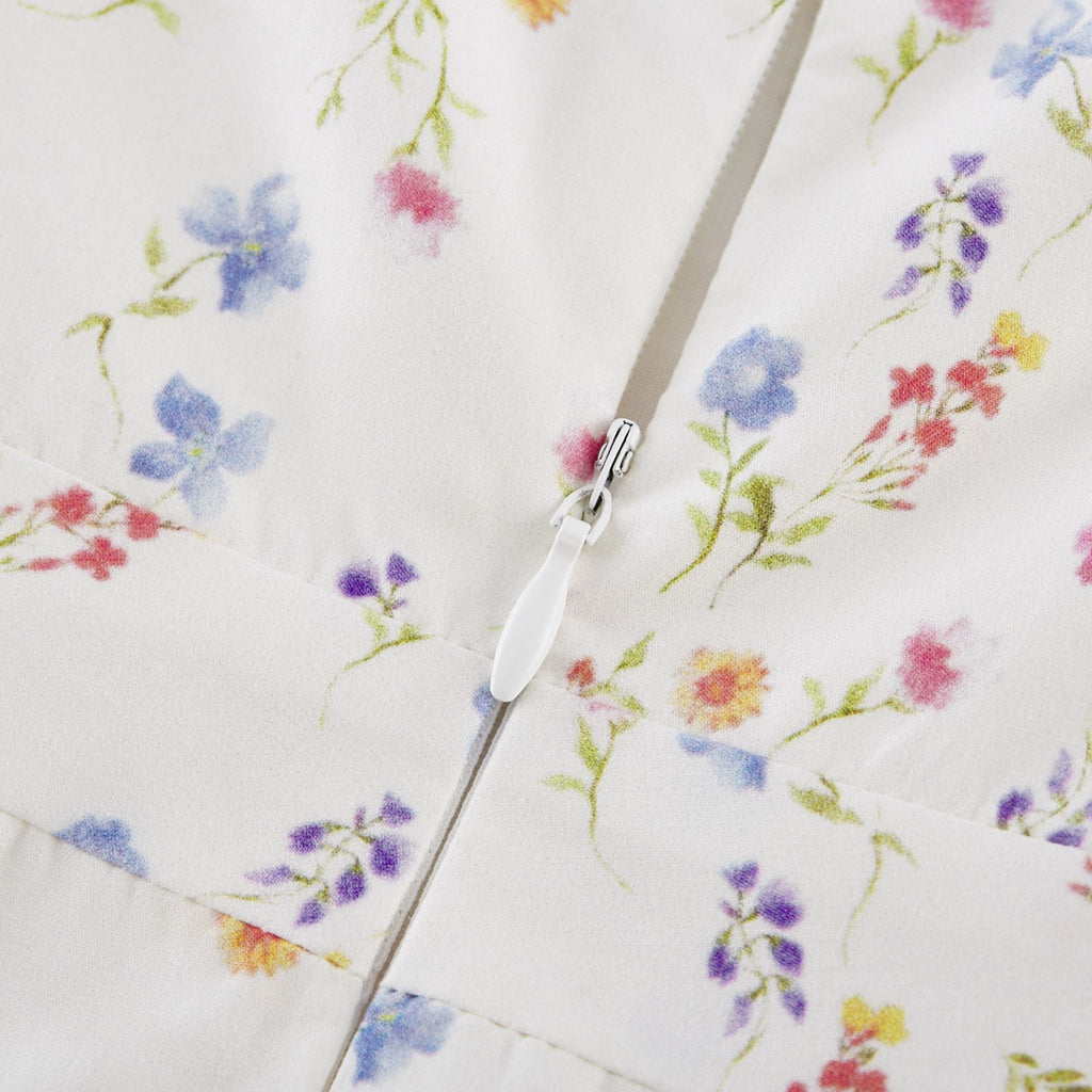 Raphaëlle pileli midi elbise