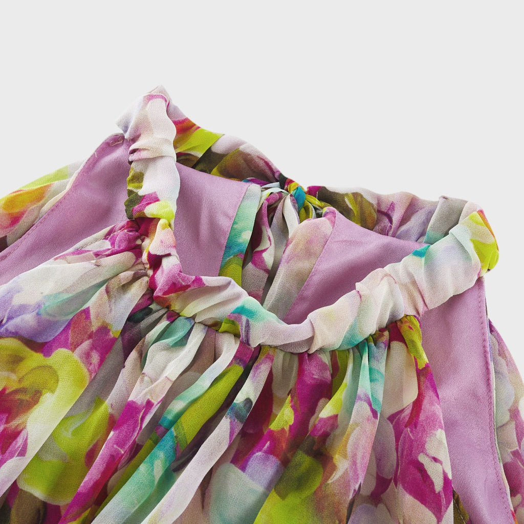 Giada çiçek midi elbise