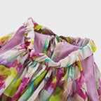 Giada çiçek midi elbise