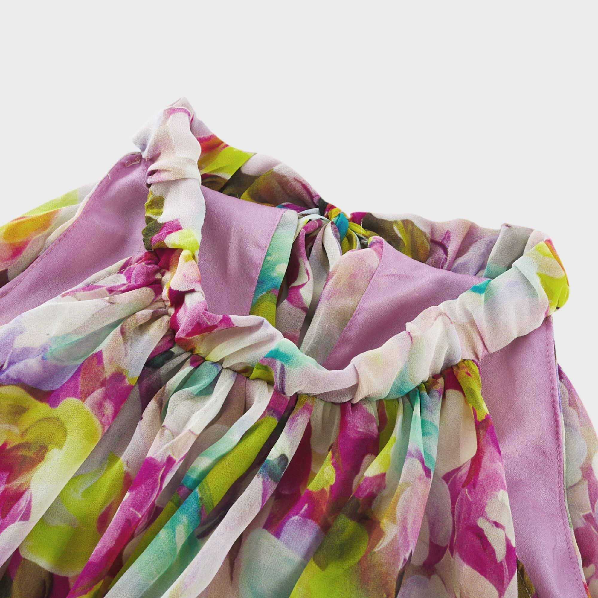 Giada çiçek midi elbise