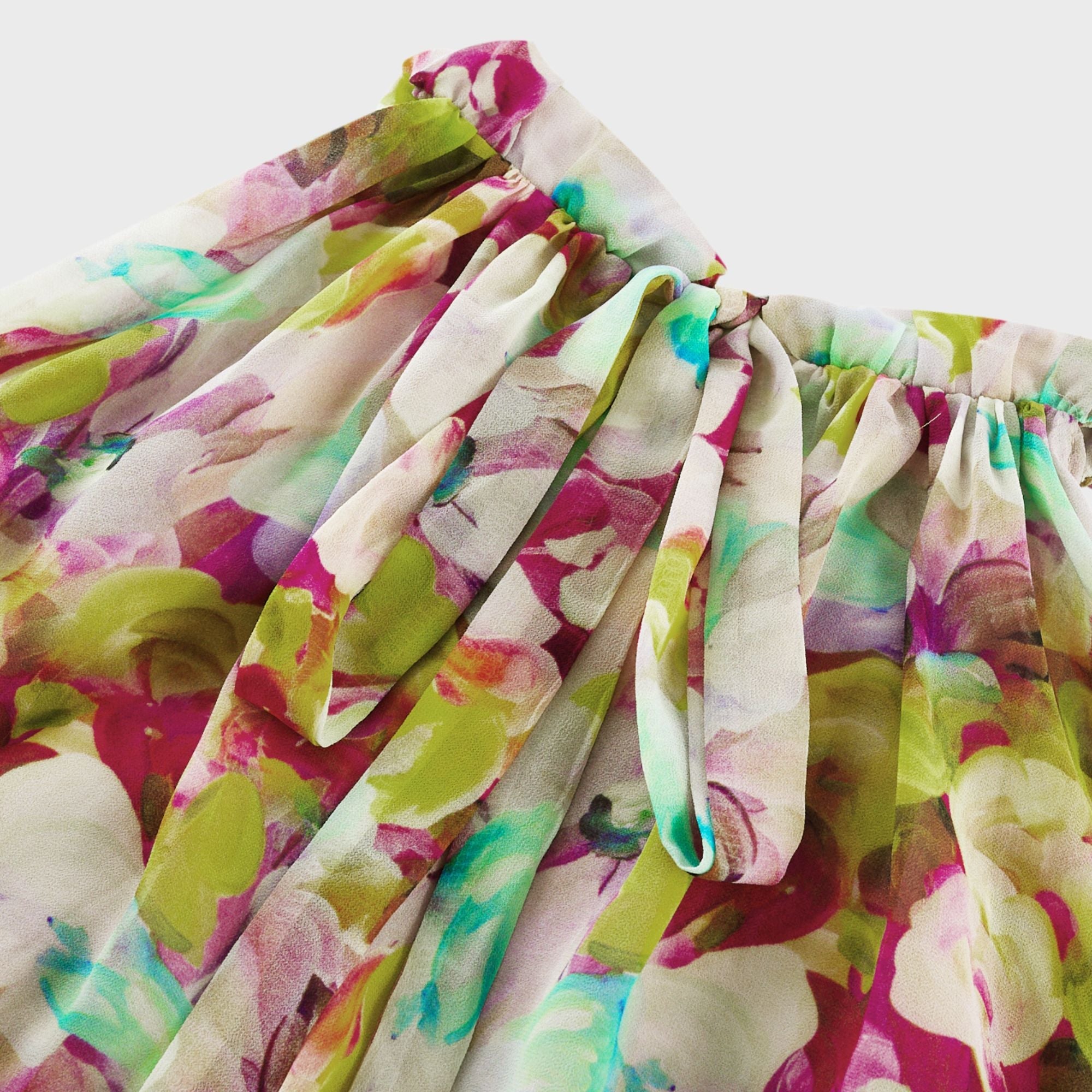 Giada çiçek midi elbise