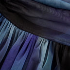 Céleste pile midi elbise